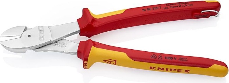 Бокорезы диэлектрические силовые KNIPEX 7406250T 250 мм KN-7406250T - изображение 2