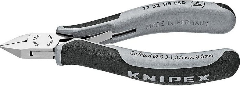 Бокорезы для электроники антистатические KNIPEX 7732115ESD 115 мм KN-7732115ESD