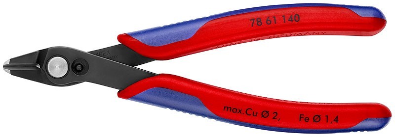 Бокорезы KNIPEX KN-7861140SB Electronic Super XL,  для кабельных стяжек