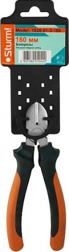 Бокорезы Sturm 1020-01-3-160 особо прочные губки, 2-х комп. рукоятки, 160мм - изображение 4