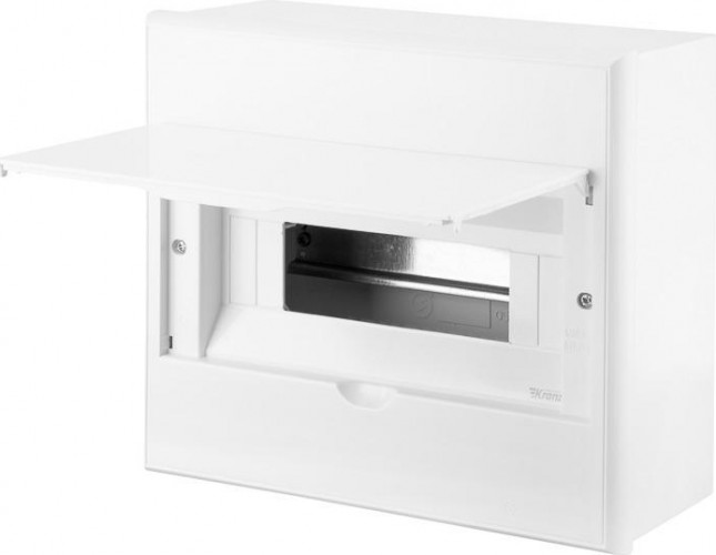 Бокс Kranz KR-11-0313 пластиковый ЩРН-П-12 IP41 белый (белая дв.) - изображение 2