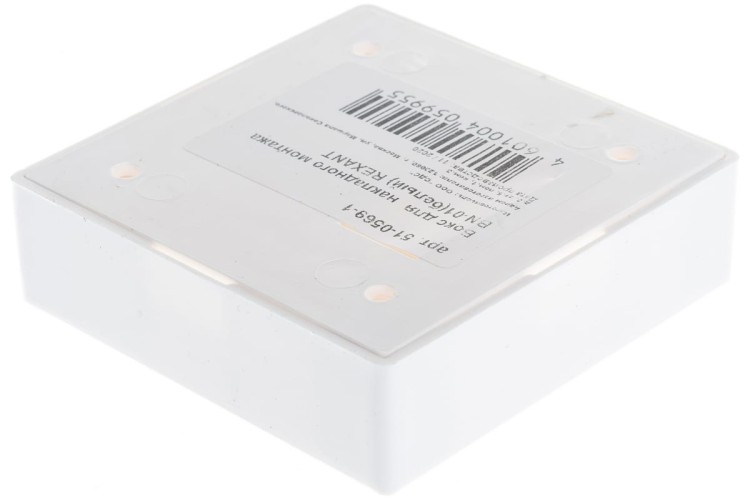 Бокс REXANT BN-01 для накладного монтажа, белый 51-0569-1 - изображение 3