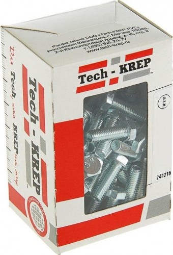 Болт Tech-KREP М 5 х 16 (уп. 100 шт.) DIN933 оцинкованный 105196