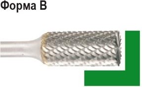 Бор-фреза по металлу  D.BOR форма В цилиндр с торцовыми зубьями  16,0*25,0/70,0 хв. 6 мм 9f-11160k02d W-040-9F-11160K02D