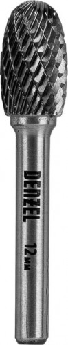 Бор-фреза по металлу  Denzel тип-E твердосплавная, овальная, 12 мм 72038 - изображение 2