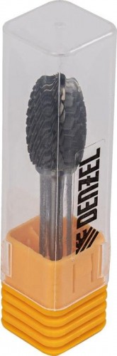 Бор-фреза по металлу  Denzel тип-E твердосплавная, овальная, 12 мм 72038 - изображение 3