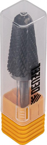 Бор-фреза по металлу  Denzel тип-L твердосплавная, коническая закругленная, 16 мм 72073 - изображение 3