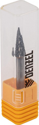 Бор-фреза по металлу  Denzel тип-M твердосплавная, коническая, 8 мм 72074 - изображение 3