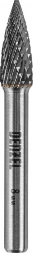 Бор-фреза по металлу  Denzel тип-G твердосплавная, параболическая заостренная, 8 мм 72047 - изображение 2