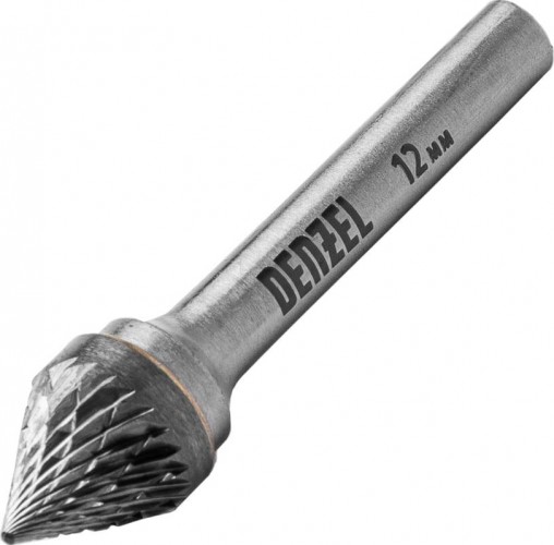 Бор-фреза по металлу  Denzel тип-J твердосплавная, зенкер 60 град., 12 мм 72057