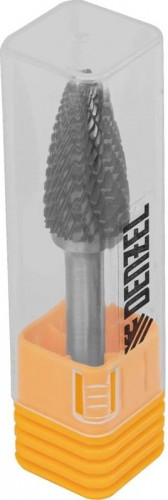 Бор-фреза по металлу  Denzel тип-F твердосплавная, параболическая, 12 мм 72044 - изображение 3