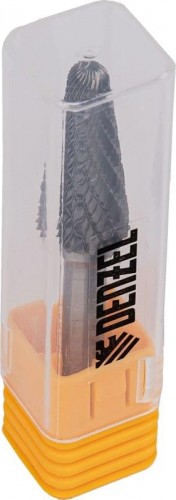 Бор-фреза по металлу  Denzel тип-L твердосплавная, коническая закругленная, 12 мм 72071 - изображение 3