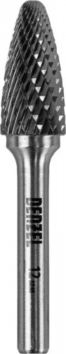 Бор-фреза по металлу  Denzel тип-F твердосплавная, параболическая, 12 мм 72044 - изображение 2