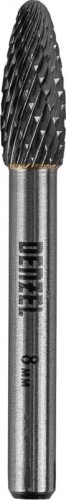 Бор-фреза по металлу  Denzel тип-H твердосплавная, элипсообразная, 8 мм 72061 - изображение 2