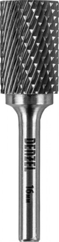 Бор-фреза по металлу  DENZEL  твердосплавная, цилиндрическая, тип-а, 16 мм 72013 - изображение 2