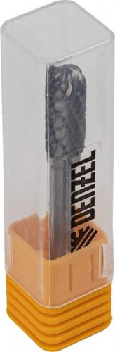 Бор-фреза по металлу  DENZEL  твердосплавная, цилиндрическая закругленная, тип-с, 10 мм 72017 - изображение 3