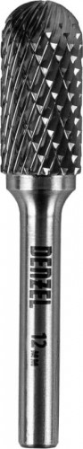 Бор-фреза по металлу  DENZEL  твердосплавная, цилиндрическая закругленная, тип-с, 12 мм 72019 - изображение 2