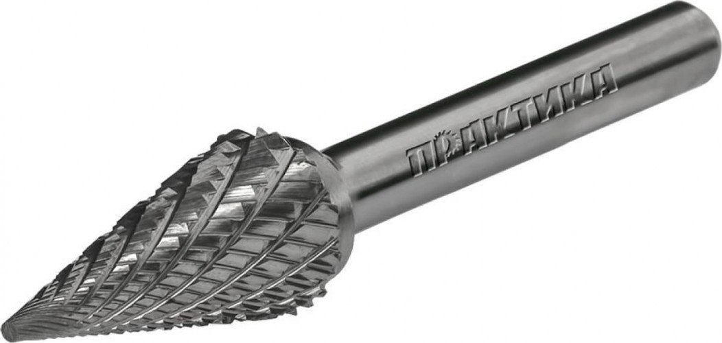 Бор-фреза по металлу  ПРАКТИКА форма M конус  12,0*25,0/70,0 хв. 6 мм   644-573 644-573