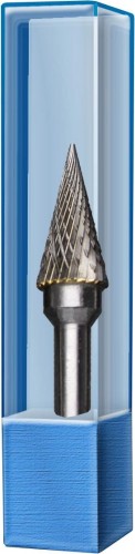 Бор-фреза по металлу  ПРАКТИКА форма M конус  8,0*20,0/65,0 хв. 6 мм   644-566 644-566