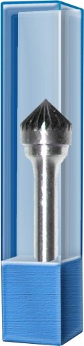 Бор-фреза по металлу  ПРАКТИКА форма K зенкера с вершиной 90°16,0*8,0/61,0 хв.6мм 644-634 644-634