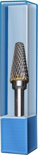 Бор-фреза по металлу  ПРАКТИКА форма L коническая с закруглением 8,0*20,0/70,0 хв. 6 мм 644-542 644-542
