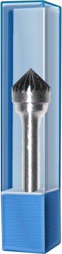 Бор-фреза по металлу  ПРАКТИКА форма J зенкер с вершиной 60°12,*12,0/57, хв. 6 мм 644-610 644-610