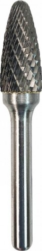 Бор-фреза по металлу  Профоснастка №340, 10*20*65 мм, d хв.= 6 мм, Форма F двойная заточка 860661020650