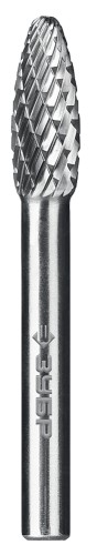 Бор-фреза по металлу  ЗУБР 28807-8-20 8х20 мм, тип h, твердосплавная