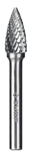 Бор-фреза по металлу  ЗУБР 28806-10-20 10х20 мм, тип g, твердосплавная