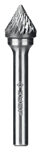 Бор-фреза по металлу  ЗУБР 28808-12-10 12х10 мм, тип j, твердосплавная