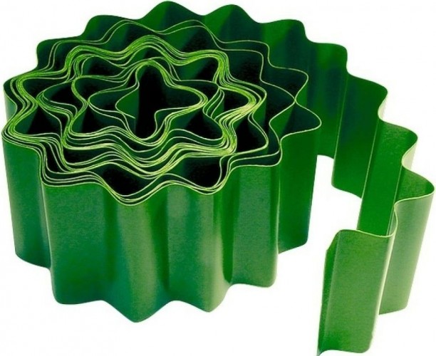 Бордюрная лента PALISAD 10х900 см полипропиленовая, зеленая 64480