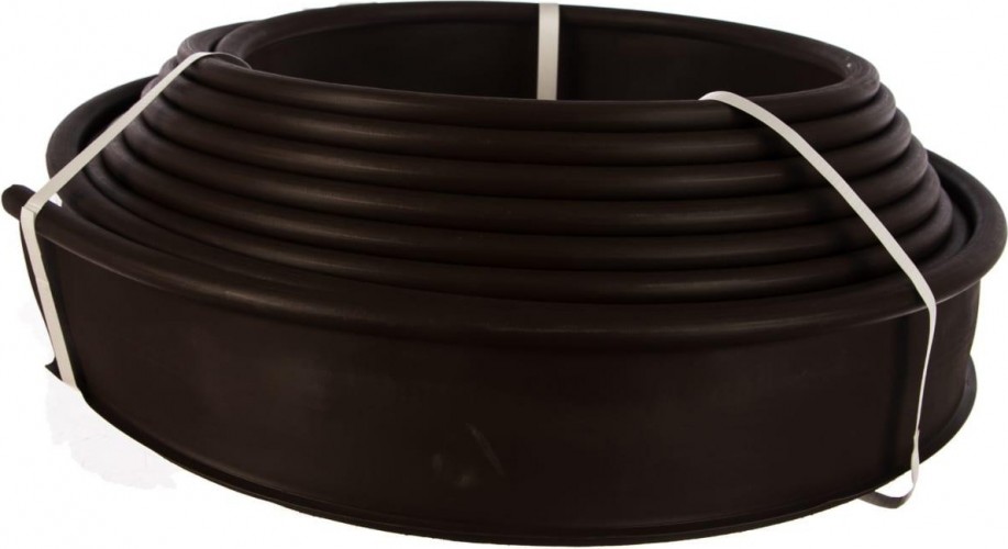 Бордюрная лента СИБРТЕХ  10х1000 см, полиэтиленовая, коричневая 64551 - изображение 2