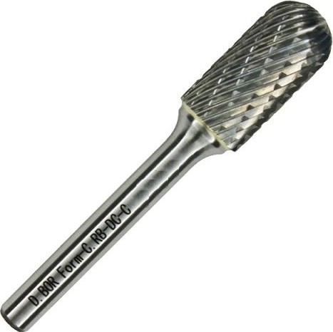 Борфреза по металлу D.BOR форма С цилиндр со сферическим концом 8.0*20/65 хв dc 6 мм D-RB-DC-C-08-065-6