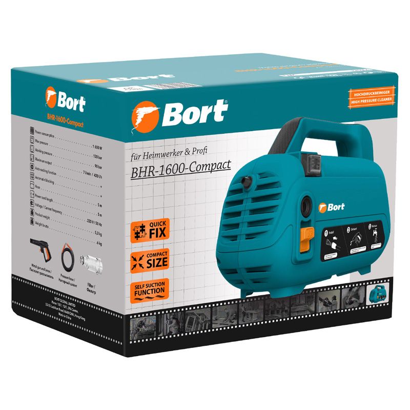 Мойка высокого давления BORT BHR-1600-Compact - изображение 10