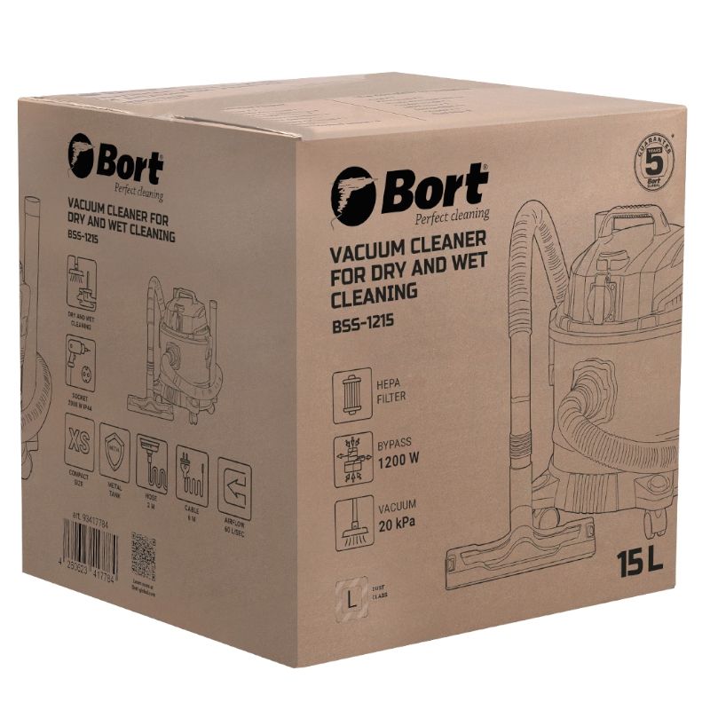 Пылесос для сухой и влажной уборки BORT BSS-1215 - изображение 10