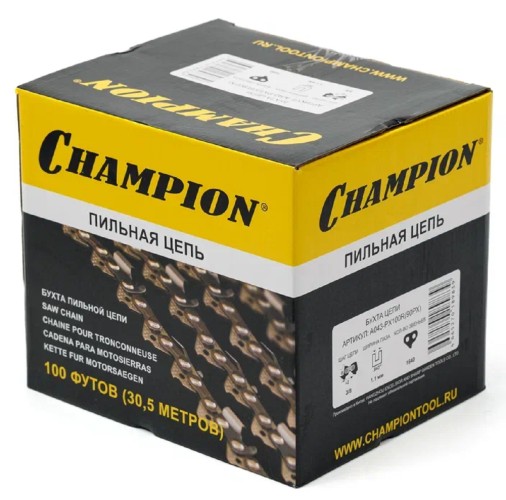 Бухта цепи CHAMPION A043-PX100R 3/8"-1,1-1640