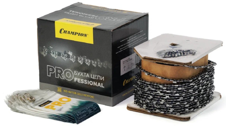 Бухта цепи CHAMPION PRO 3/8"-1,5-1640зв. (73LG) C058-LG100RPRO C058-LG100RPRO - изображение 2