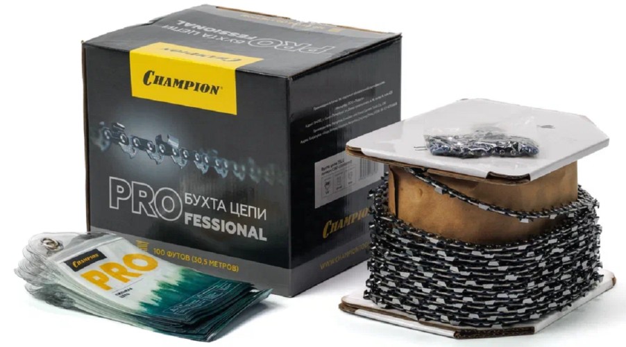 Бухта цепи CHAMPION PRO 3/8"-1,6-1639зв. (75LG) C063-LG100RPRO C063-LG100RPRO - изображение 2
