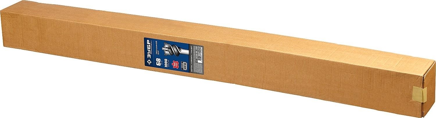 Бур проломный SDS-Max ЗУБР ПРОФЕССИОНАЛ 68х900/1000 мм 29330-68-1000 - изображение 5