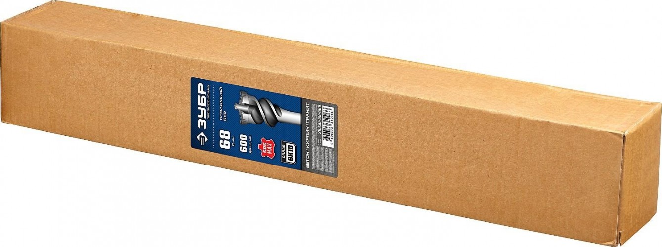 Бур проломный SDS-Max ЗУБР ПРОФЕССИОНАЛ 68х500/600 мм 29330-68-600 - изображение 5