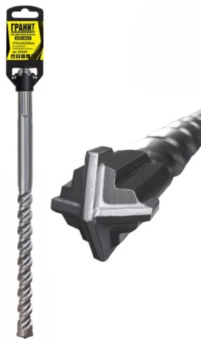 Бур SDS-Max ГРАНИТ  Quadro-X 20x320/200 820320