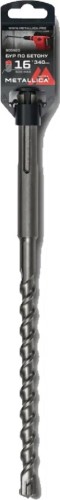 Бур SDS-Max METALLICA Ultra 16х340/200 мм по бетону Х-напайка, 2 спирали 905920
