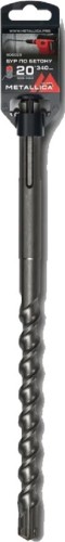 Бур SDS-Max METALLICA Ultra 20х340/200 мм по бетону Х-напайка, 2 спирали 906019