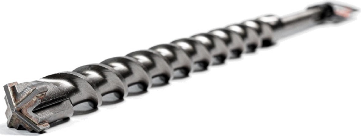 Бур SDS-Max METALLICA Ultra 38х540/400 мм по бетону Х-напайка, 2 спирали 906309 - изображение 2
