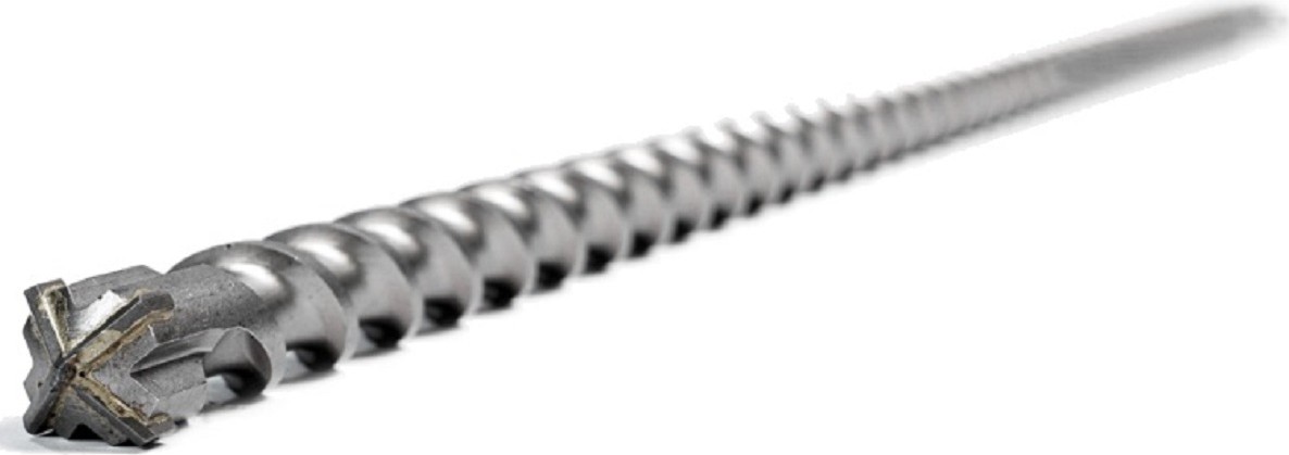 Бур SDS-Max METALLICA Ultra 40х1500/1360 мм по бетону Х-напайка, 2 спирали 906347 - изображение 2