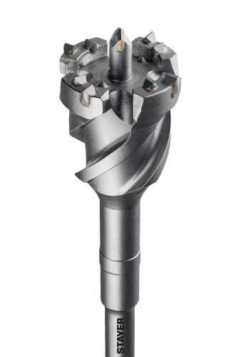 Бур SDS-Max STAYER HERCULES-4Х d 80х900/1000 мм проломной 29319-80-1000