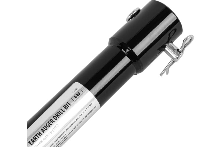 Бур земляной Denzel E-80 несъемный нож 56021 - изображение 4