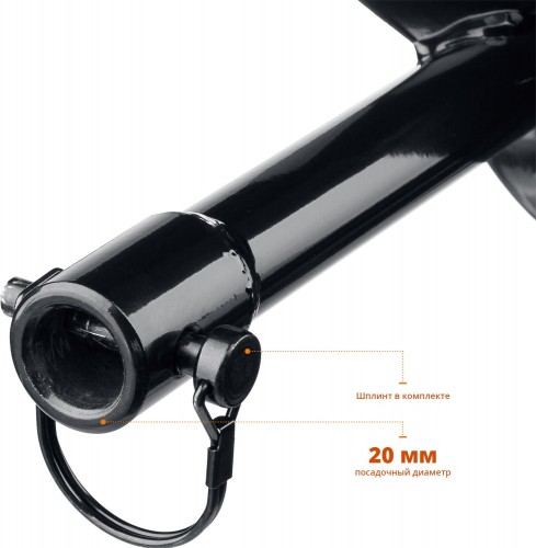 Бур земляной ЗУБР для мерзлого грунта двухзаходный d=150 мм 7052-15 - изображение 4