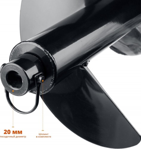 Бур земляной ЗУБР однозаходный d=100 мм 7051-10 - изображение 4