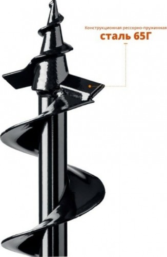 Бур земляной ЗУБР однозаходный d=60 мм 7051-6 - изображение 3